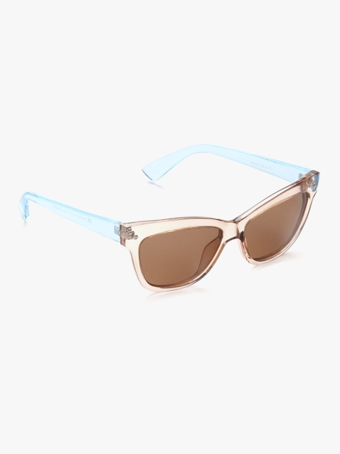 Daniel Klein Women Cateye Sunglasses, Brown