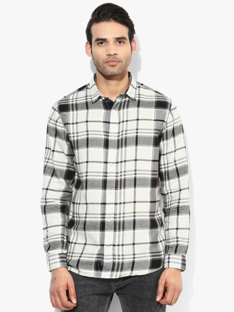 

Grey Checked Slim Fit Casual Shirt
