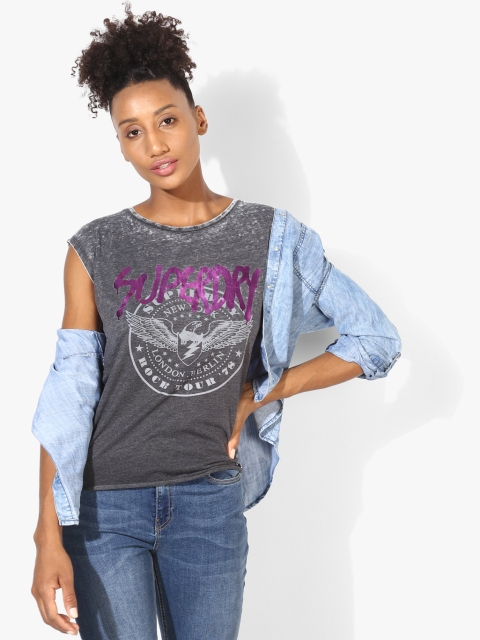 

Charcoal Printed Blouse