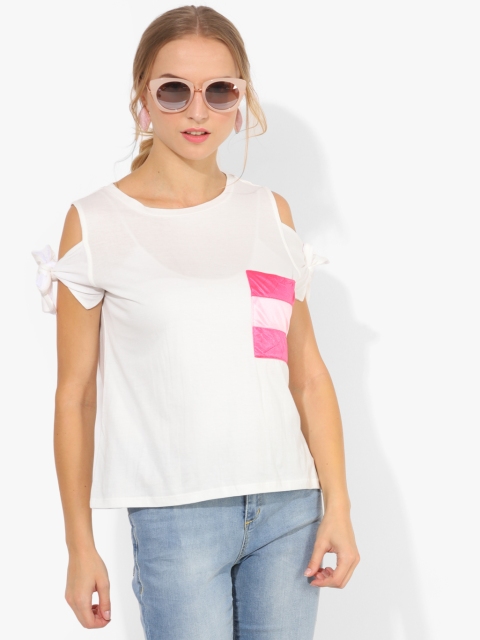 

White Solid Blouse
