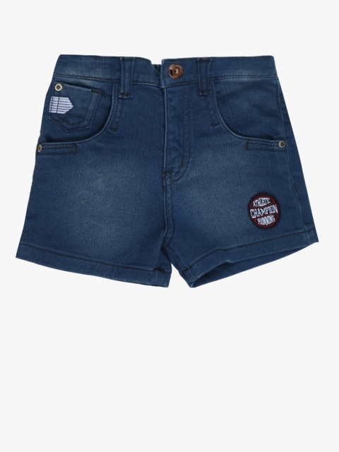 Gini and Jony Boys Navy Blue Washed Denim Shorts