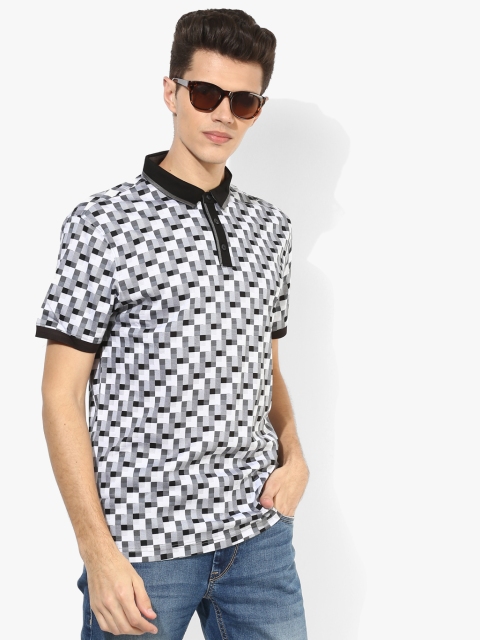 

Multicoloured Printed Regular Fit Polo T-Shirt, Multi