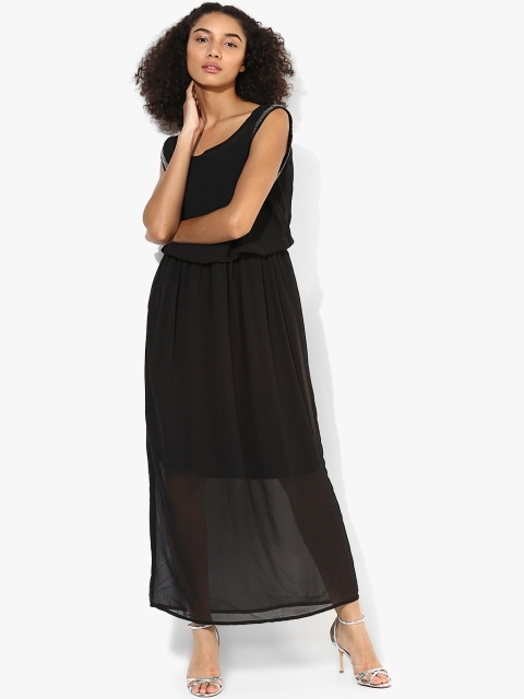 

Deal Jeans Black Solid Maxi Dress