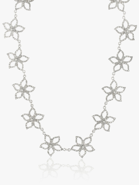 

Crystal Round Necklace, White