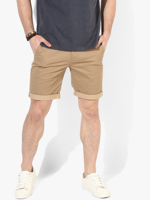 

Wildcraft Men Brown Solid Regular Fit Chino Shorts