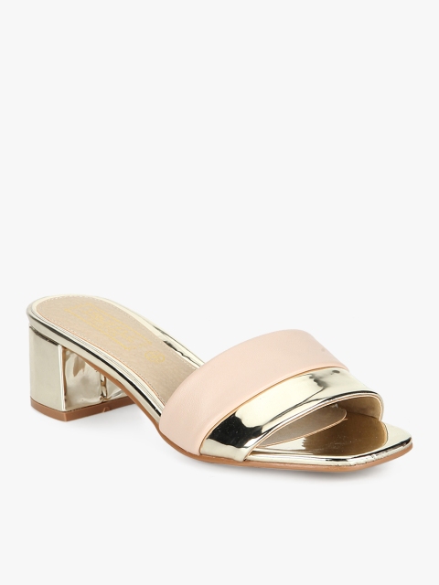 

Truffle Collection Peach-Coloured Block Heels