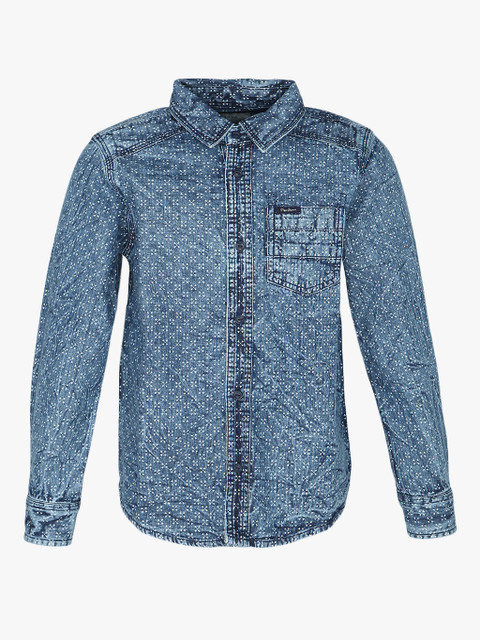 

Blue Regular Fit Casual Shirt