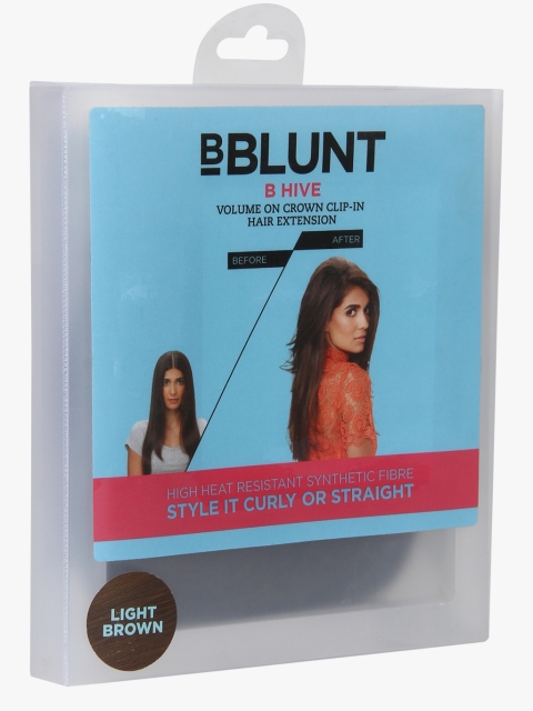 

BBLUNT Light Brown B Hive Volume On Crown Clip On Hair Extension