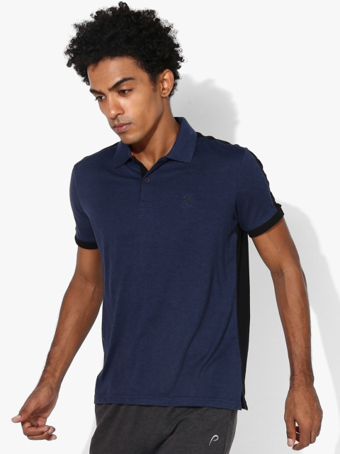 

Allen Solly Navy Blue Solid Slim Fit Polo T-Shirt