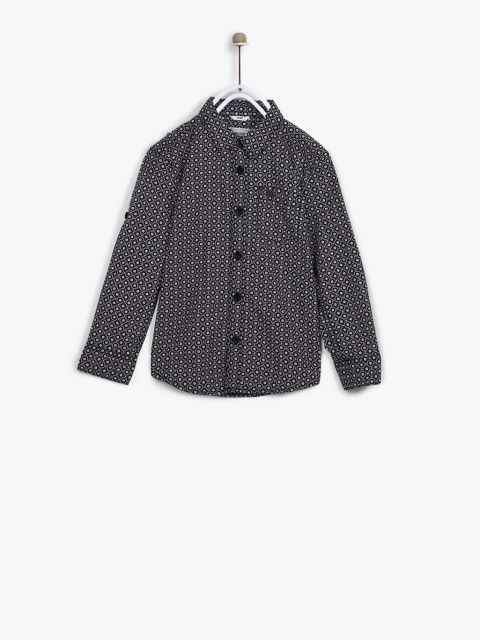 

Navy Blue Slim Fit Casual Shirt