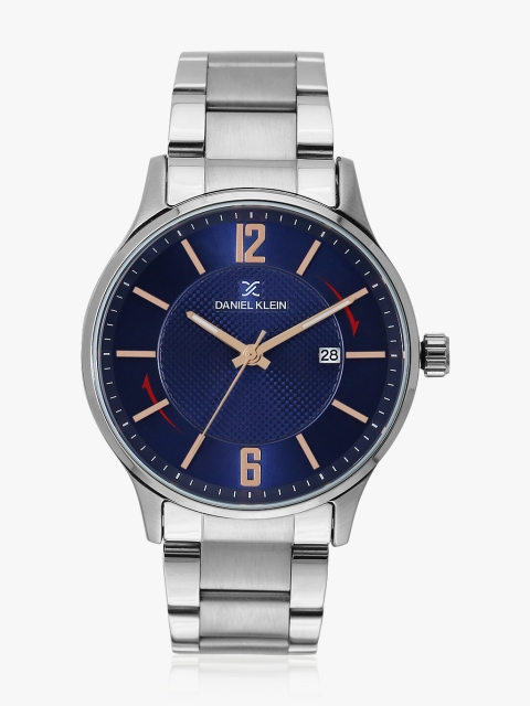 

Silver/Blue Analogue Watch