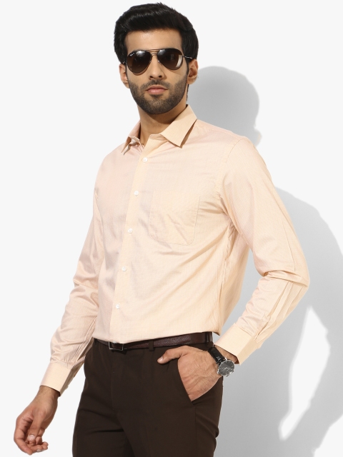 

Orange Printed Casual Shirt