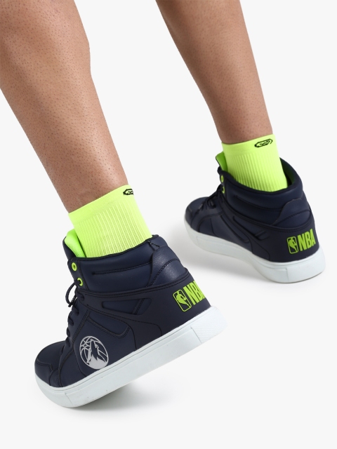 

Minnesota Timberwolves Navy Blue High Top Sneakers