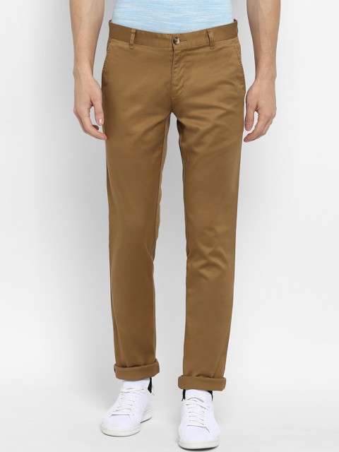 

Parx Men Khaki Slim Fit Solid Regular Trousers