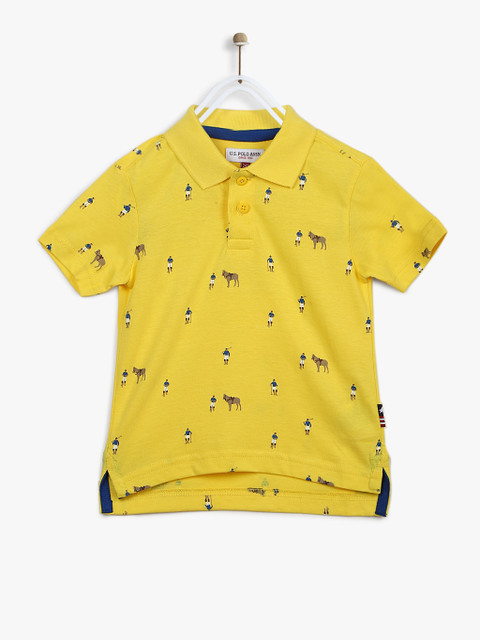 

Yellow Regular Fit Polo T-Shirt