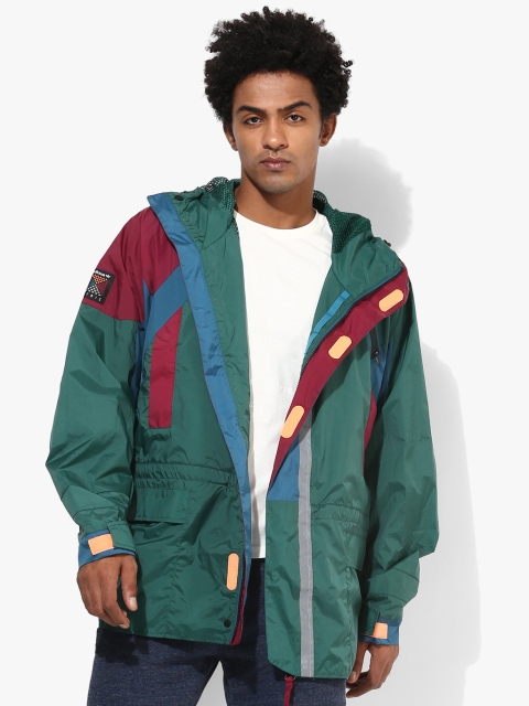 

Green Casual Jacket