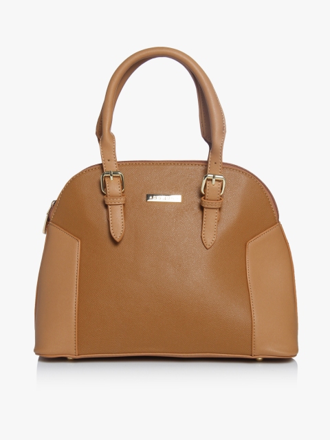 

Tan Panelled Satchel Bag