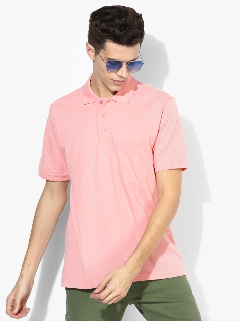 

Pink Solid Regular Fit Polo T-Shirt