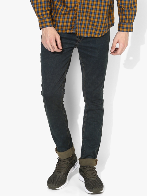 

Blue Washed Mid Rise Slim Fit Jeans