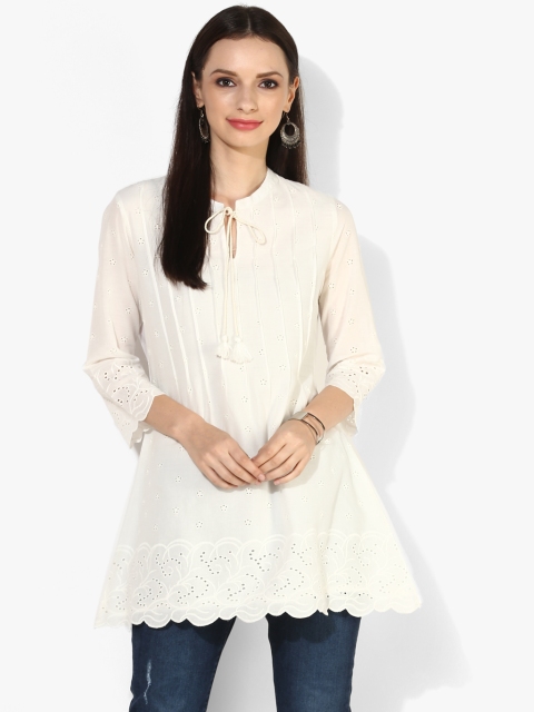 

Off White Self Design Tunic