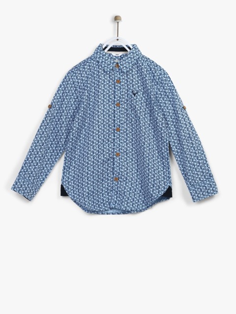 

Blue Slim Fit Casual Shirt