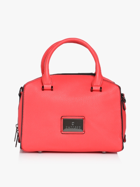 

Cuba Bright Coral Small Satchel Bag, Peach