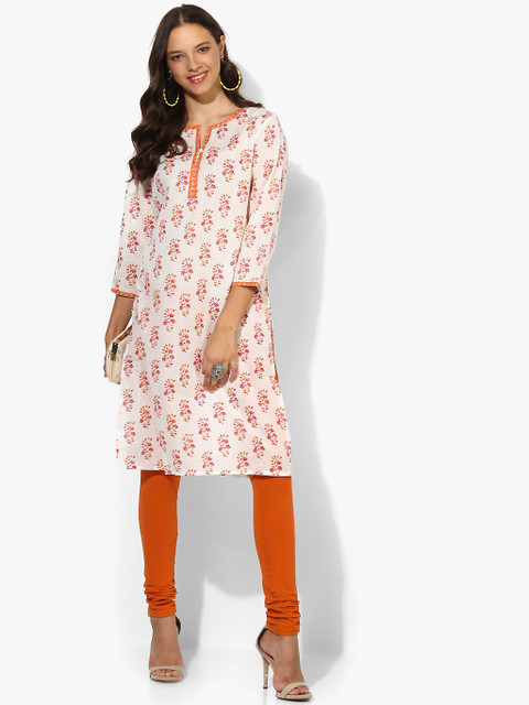 

Off White Printed Kurta