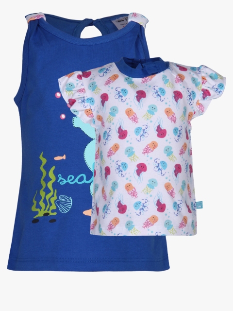 

FS Mini Klub Girls Pack of 2 Printed Tops, White