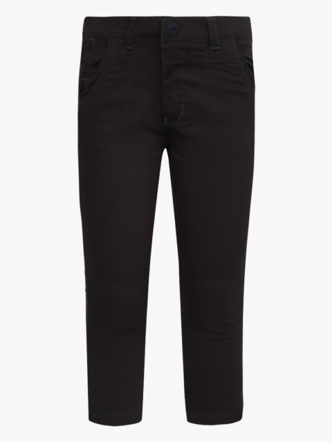 

Coffee Brown Solid Slim Fit Trousers