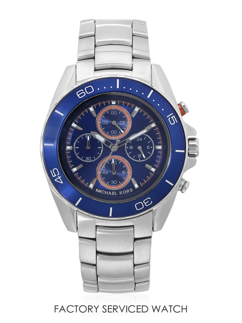 

Jetmaster Silver/Blue Chronograph Watch