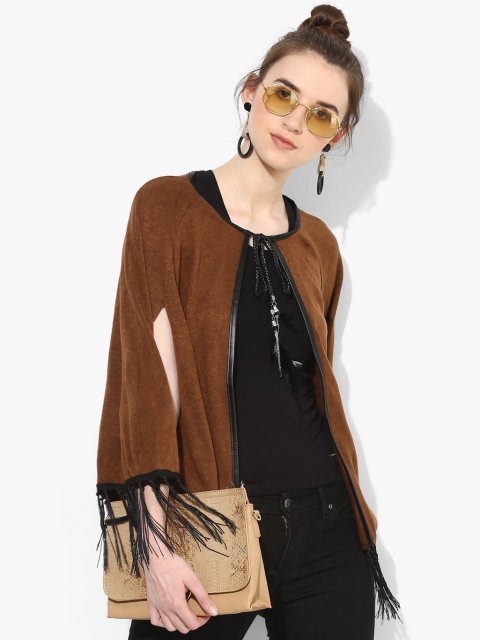 

Brown Solid Shrug