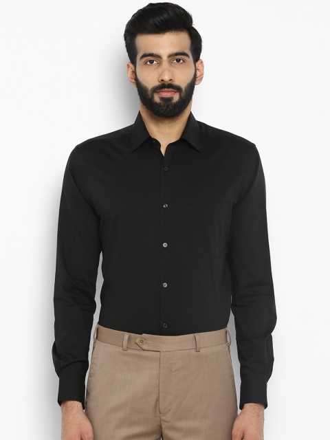 

Raymond Men Black Regular Fit Solid Formal Shirt