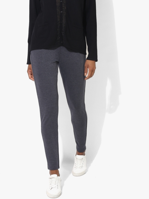 

Vero Moda Women Charcoal Grey Solid Treggings