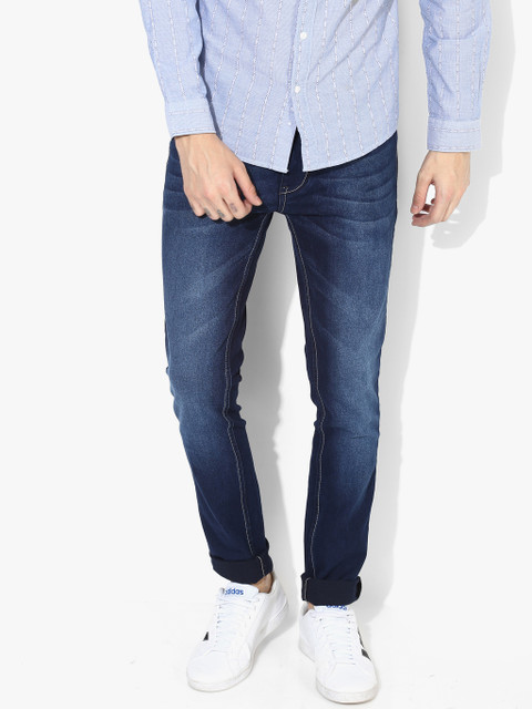 

Blue Washed Mid Rise Slim Fit Jeans