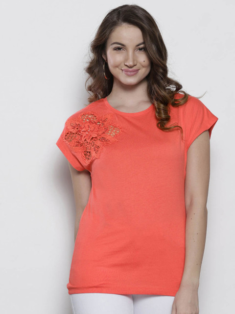 

Orange Self Design Blouse