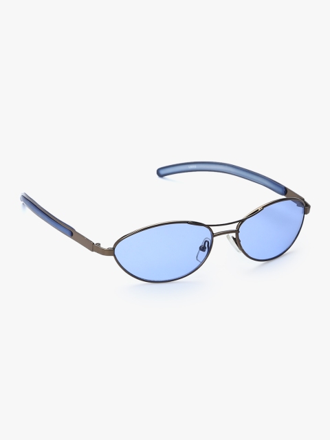 

Adine Unisex Oval Sunglasses AD-50017, Blue