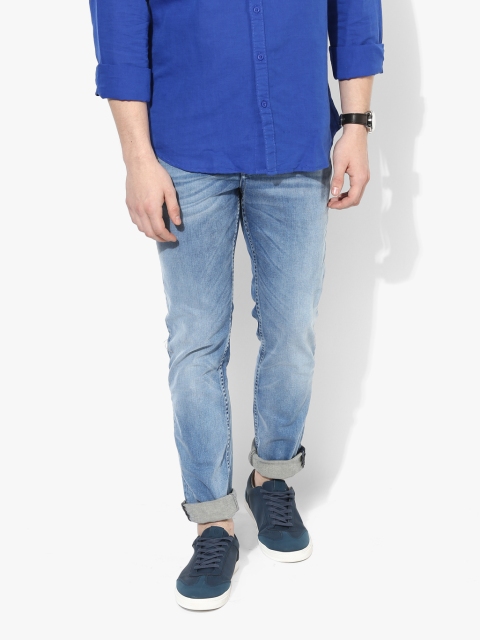 

Blue Washed Mid Rise Slim Fit Jeans