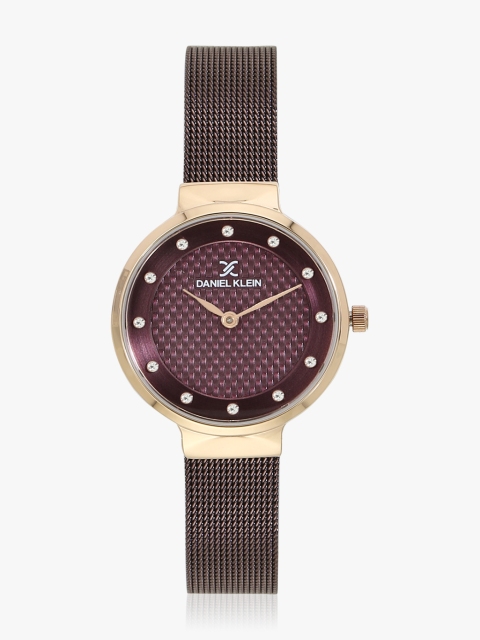 

Dk11722-7 Brown/Purple Analogue Watch