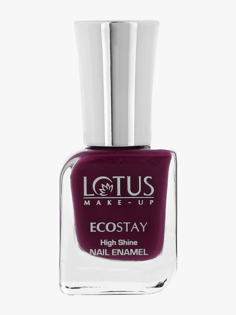 

Lotus Herbals Sustainable Make-Up Ecostay Nail Enamel - Plum Play E34 10ml, Purple