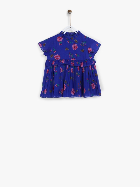

United Colors of Benetton Girls Blue Casual Dress