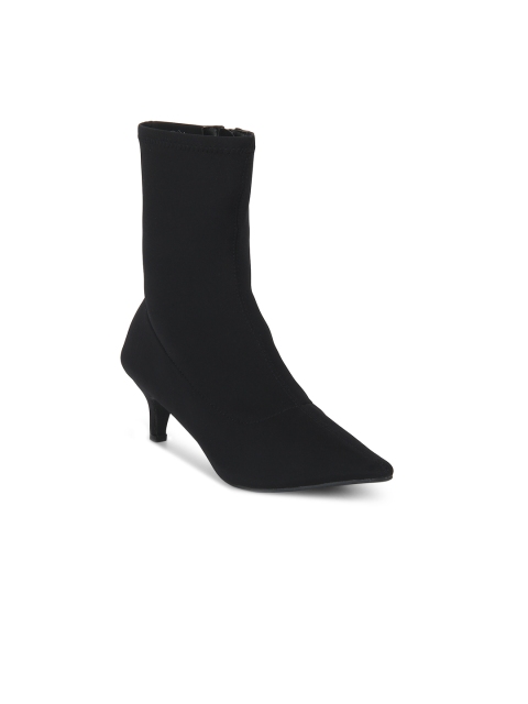 

Truffle Collection Women Black Solid Heeled Boots