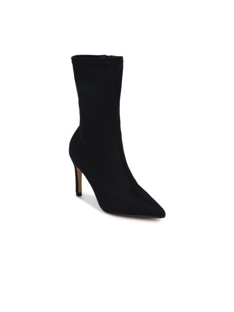 

Truffle Collection Women Black Solid Heeled Boots