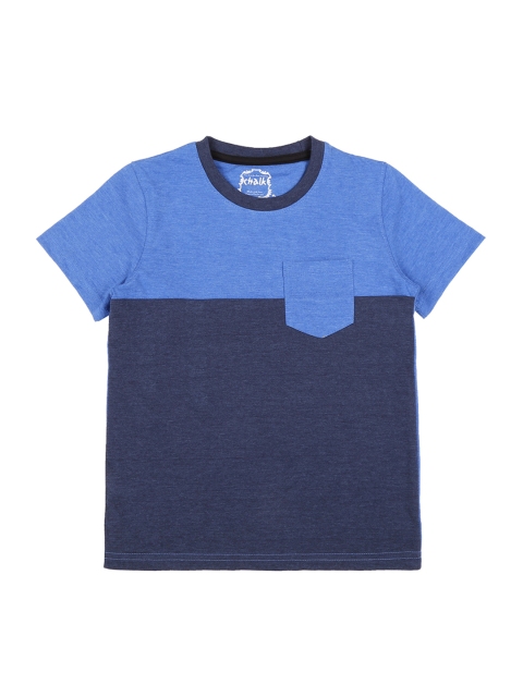 

CHALK by Pantaloons Boys Blue Colourblocked Round Neck T-shirt