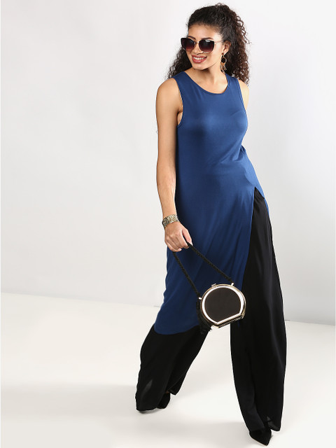 

BCBGeneration Women Navy Blue Solid Tunic