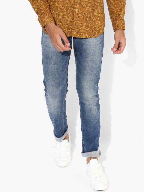 

Blue Washed Low Rise Slim Fit Jeans