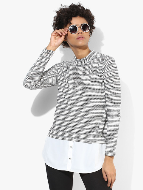 

White Printed Blouse