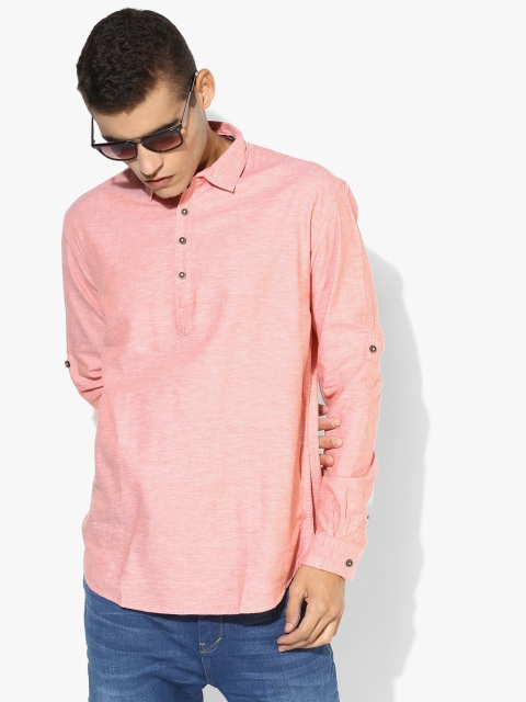 

Peach Textured Kurta