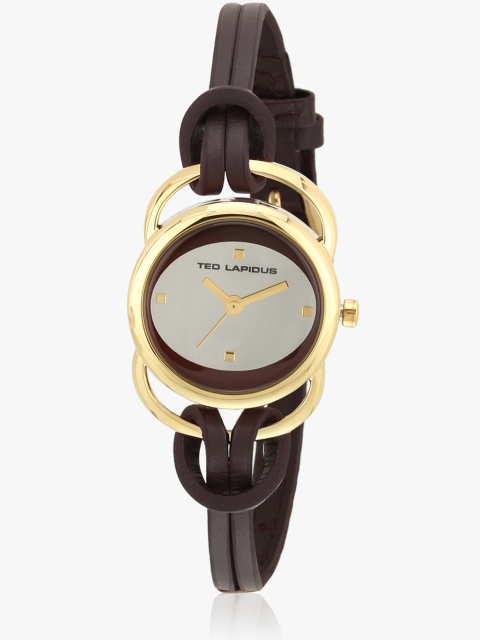 

A0285Pbpm Brown/Silver Analog Watch