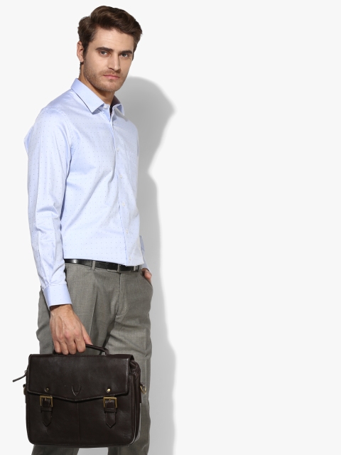 

Light Blue Textured Slim Fit Formal Shirt