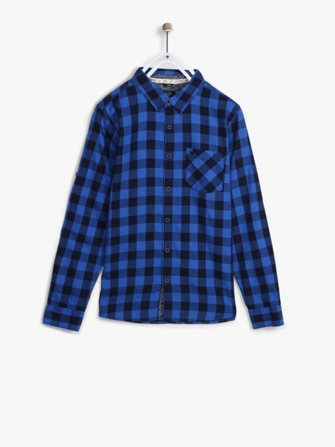 

Blue Regular Fit Casual Shirt